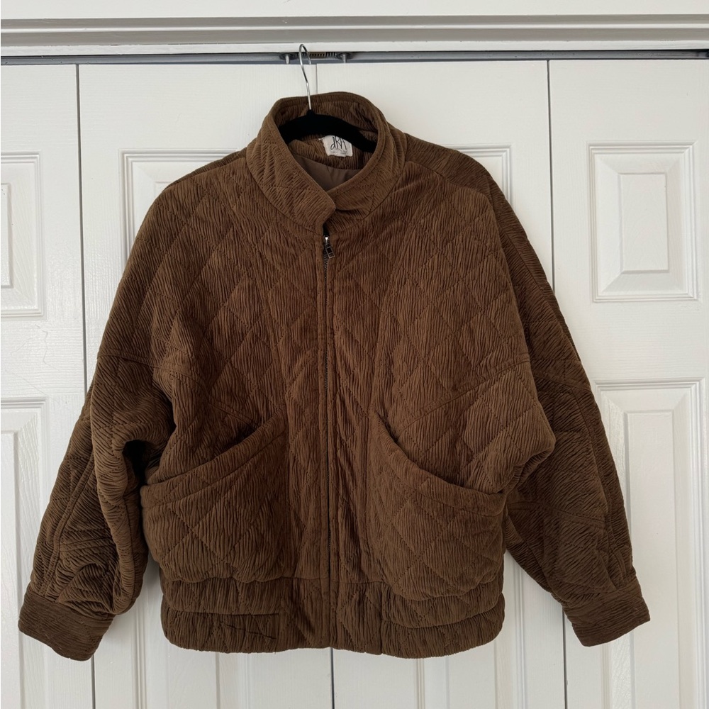 Brown Quilted Jacket